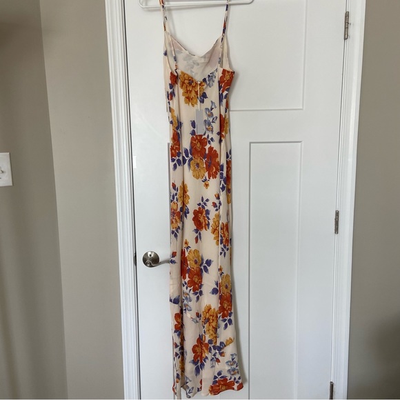 🌿|NWT| Reformation Parma Dress in Orange Motif - Picture 10 of 13